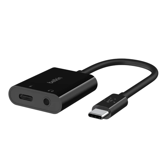 Buy Belkin RockStar™ 3.5mm Audio+USB-C™ Charge Adapter, supports fast charging up to 60W in Jordan - Phonatech