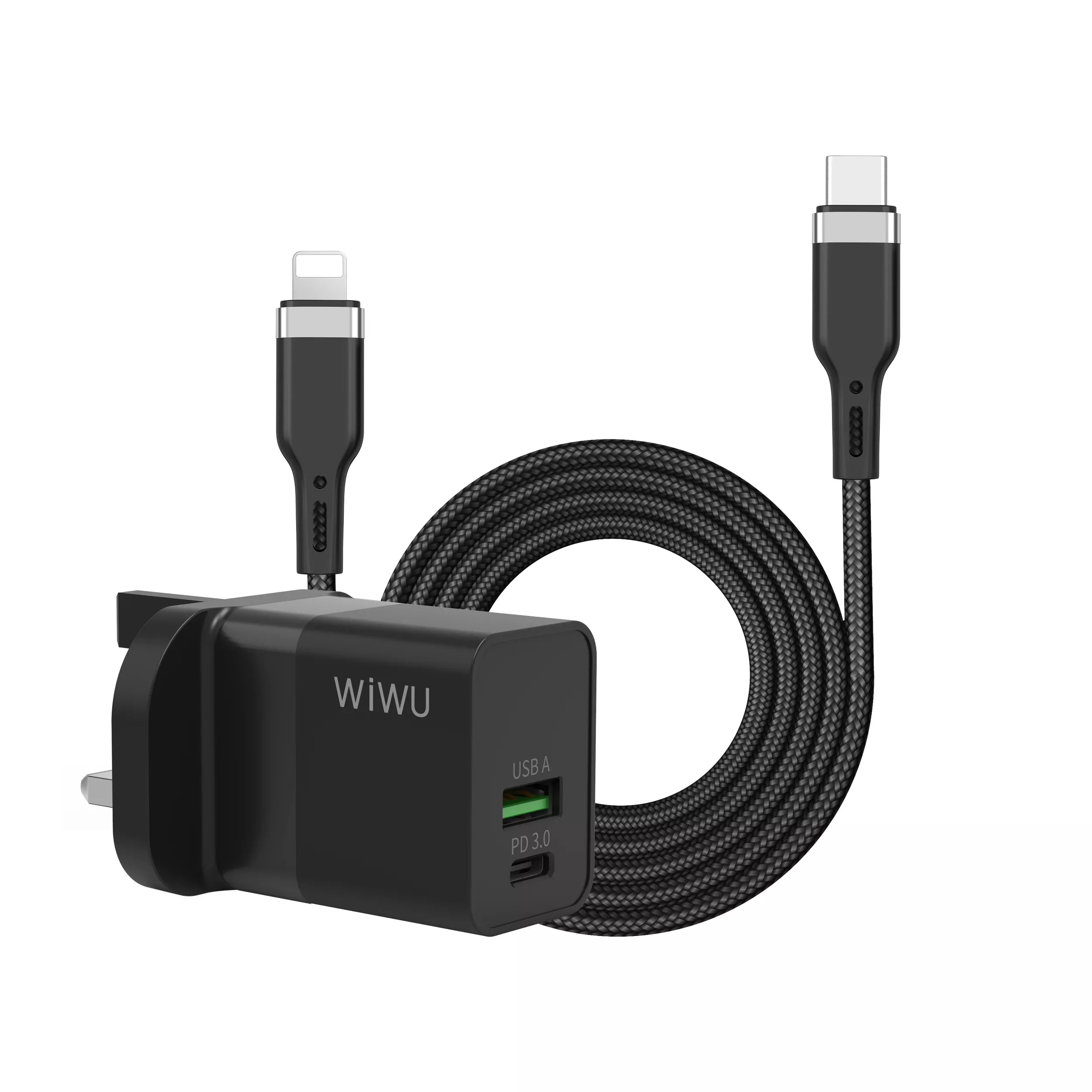 Buy Wiwu charge 30W + cable C to lighting 1.2M in Jordan - Phonatech