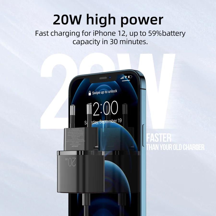 Buy Joyroom 20W Type-c PD Port Mini Fast Charging Power Adapter in Jordan - Phonatech