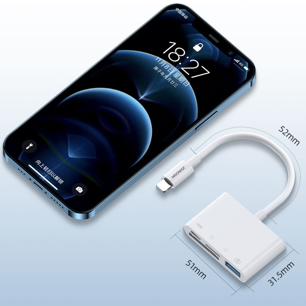Buy Joyroom S-H142 Lightning to USB OTG card reader 12cm in Jordan - Phonatech