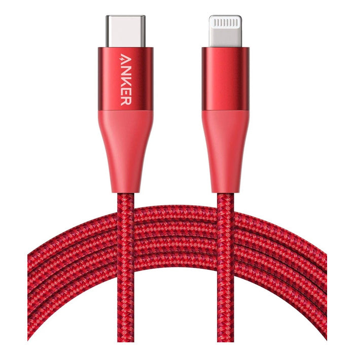 Buy Anker PowerLine +II USB-C Cable with Lightning Connector 3ft Red in Jordan - Phonatech