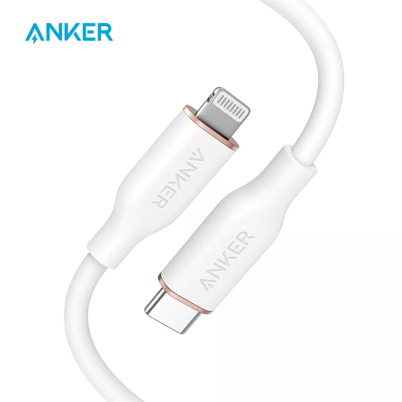 Buy ANKER USB-C with Lightning Connector Cable (PowerLine III Flow) in Jordan - Phonatech