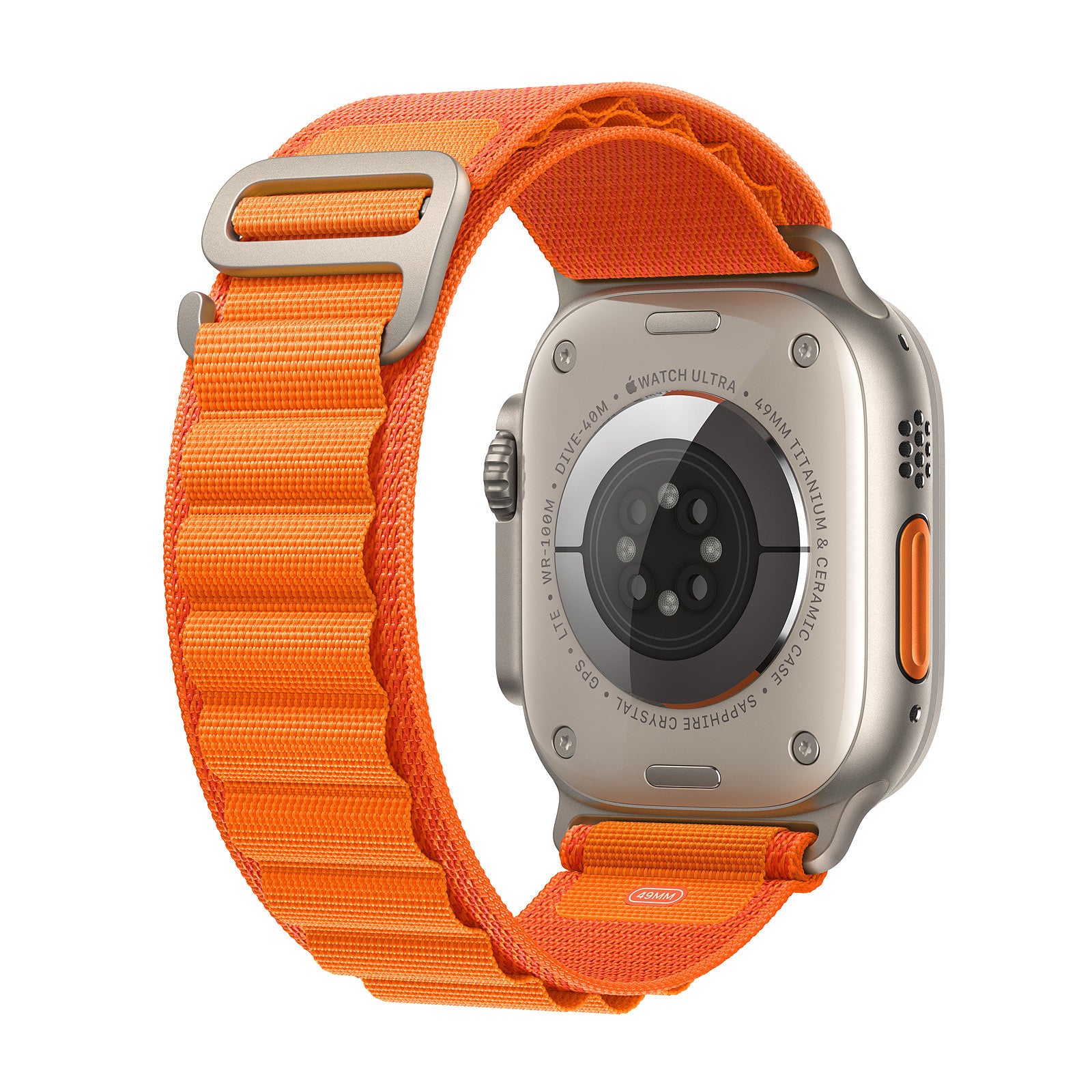 Buy Apple Watch Ultra Titanium Case with Orange Alpine Loop in Jordan - Phonatech