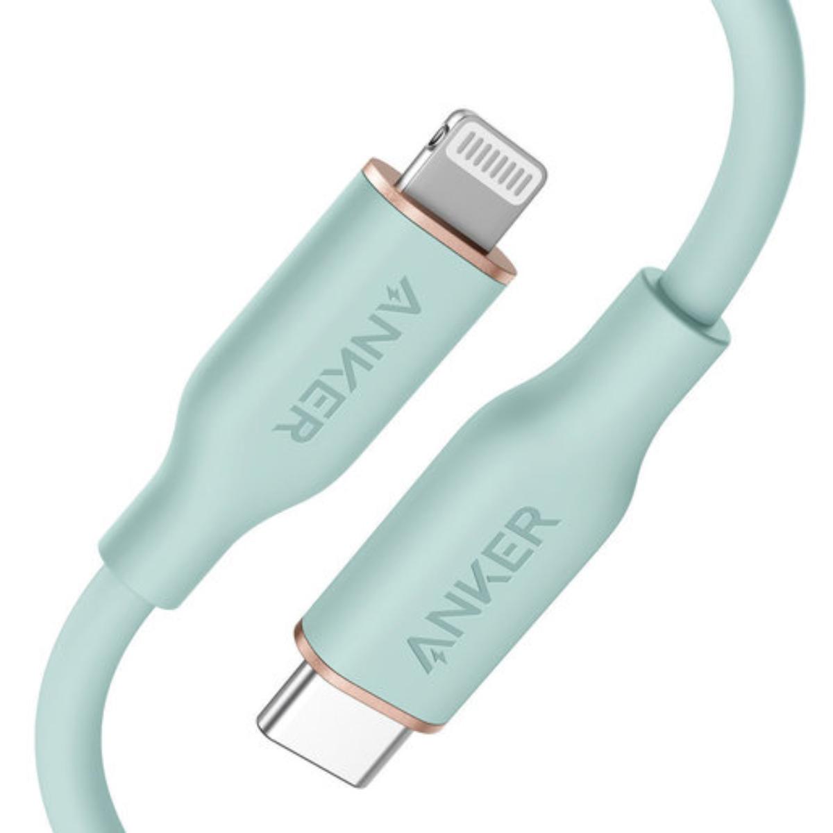 Buy Anker PowerLine III Flow USB-C with Lightning Connector 6ft- Green in Jordan - Phonatech