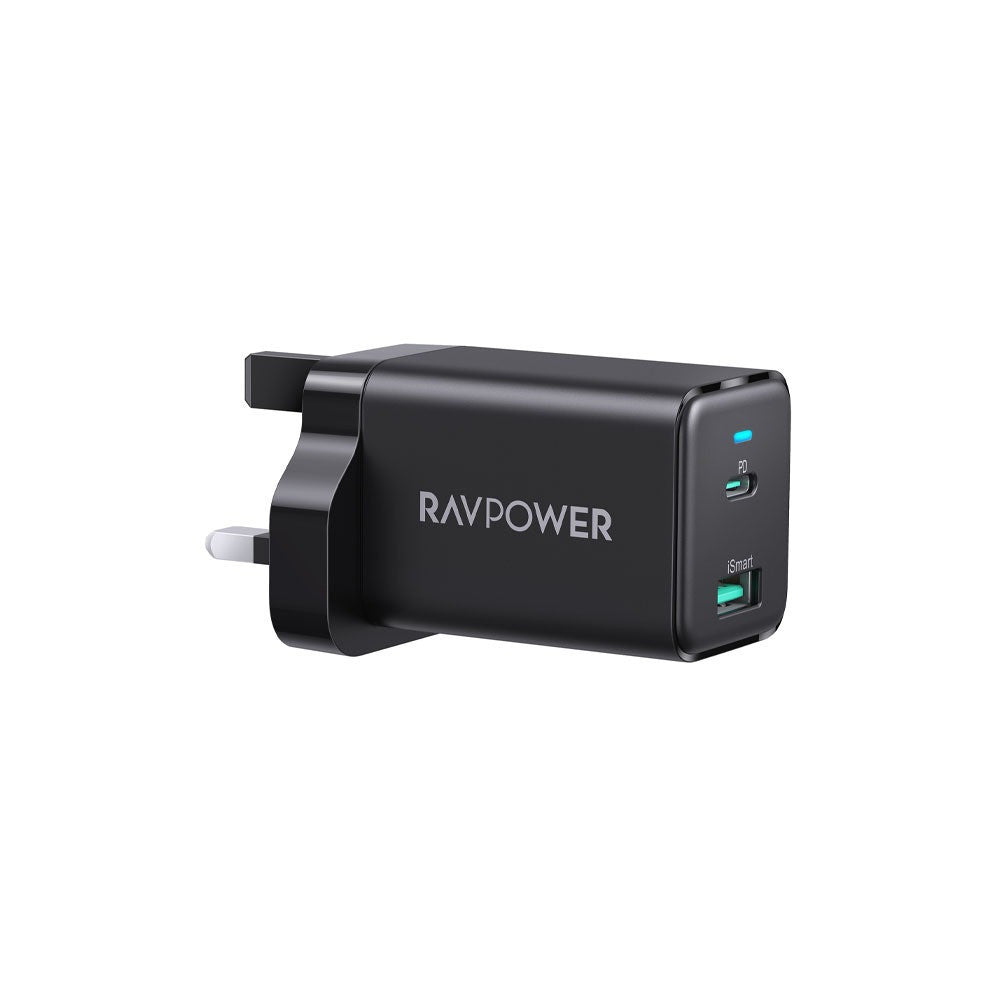 Buy RAVPower RP-PC171 Dual Ports Type C + USB Fast Charging in Jordan - Phonatech