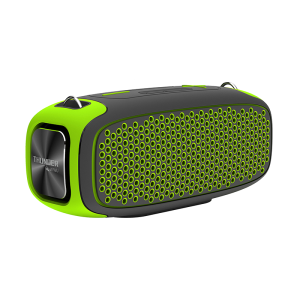 Buy Wiwu p16 max wireless speaker with wireless microphone – black + yellow green in Jordan - Phonatech