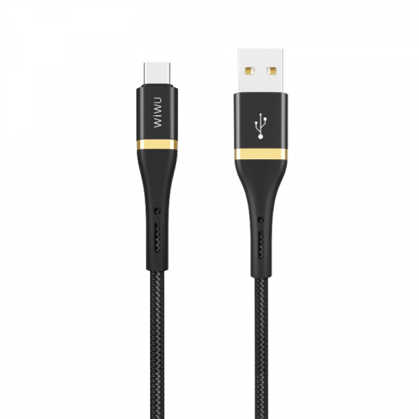 Buy Wiwu elite data cable ed-101 2.4a usb to type-c 1.2m - black in Jordan - Phonatech
