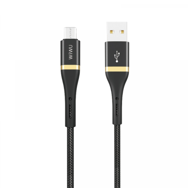Buy Wiwu elite data cable ed-102 2.4a usb to micro usb 1.2m - black in Jordan - Phonatech