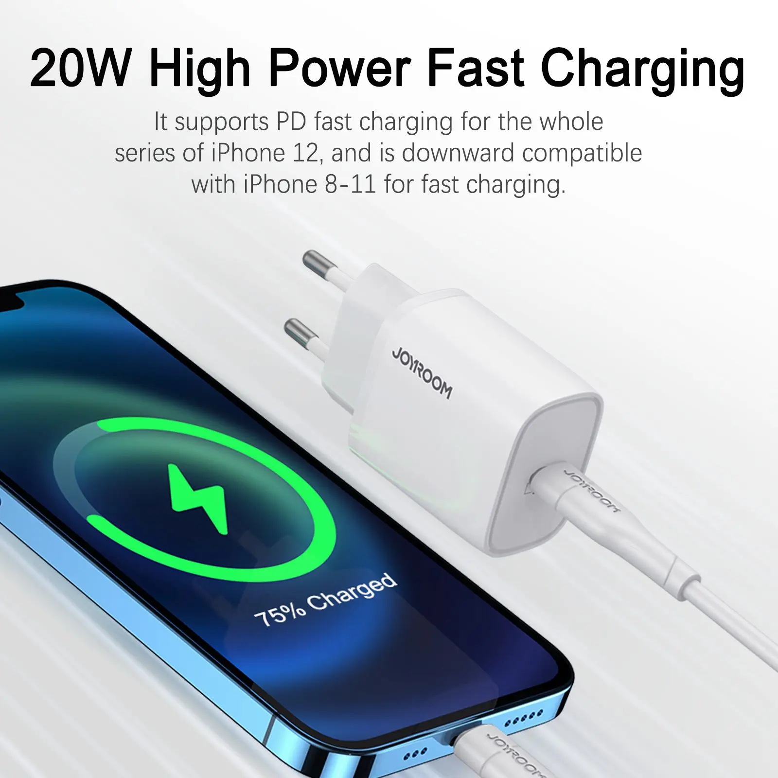 Buy Joyroom 20W USB Type-C Fast Charging Power Adapter with PD support in Jordan - Phonatech