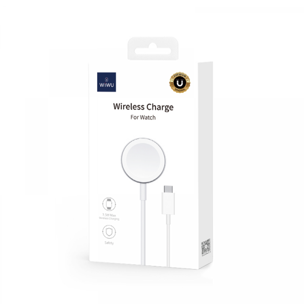 Buy Wiwu m9 apple watch type-c wireless charger - white in Jordan - Phonatech