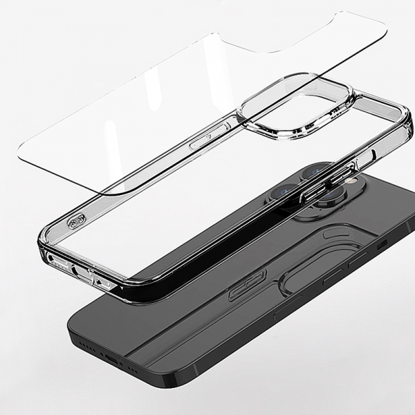 Buy Wiwu magnetic crystal series anti-drop case for iphone 14 pro (6.1") - transparent black in Jordan - Phonatech