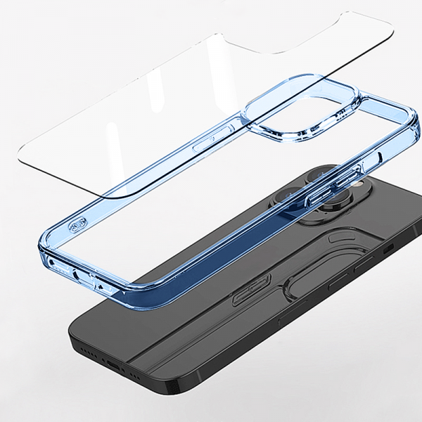 Buy Wiwu magnetic crystal series anti-drop case for iphone 14 pro (6.1") - transparent blue in Jordan - Phonatech