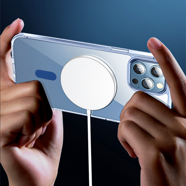 Buy Wiwu magnetic crystal series anti-drop case for iphone 14 pro (6.1") - transparent blue in Jordan - Phonatech