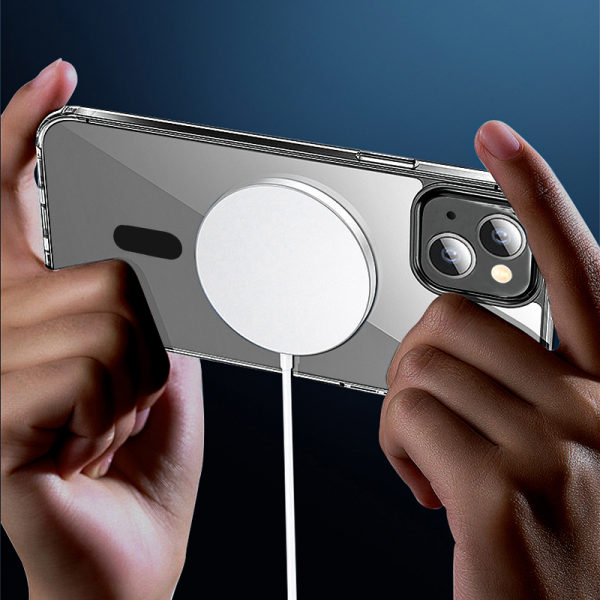 Buy Wiwu magnetic crystal series anti-drop case for iphone 14 plus (6.7") - transparent black in Jordan - Phonatech