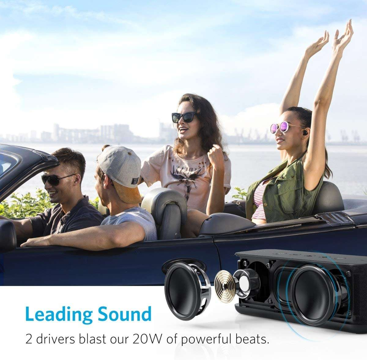 Buy Anker SoundCore Boost 20W Bluetooth Speaker with BassUp Technology in Jordan - Phonatech